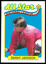 1989 Topps #395 Danny Jackson Cincinnati Reds All Star NL Leaders - £1.42 GBP