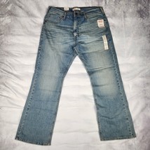 New Levis Jeans Mens 36x30 Bootcut Straight Leg Medium Wash Signature  - $38.60