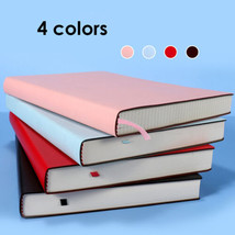 Thick PU Leather Business Journal B5 Notebook Grid Paper Writing Diary 2... - $33.99