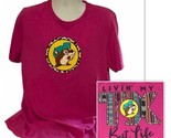 Buc-ee&#39;s T Shirt Women&#39;s XL Pink Logo Graphic Tee Buc-ees Livin&#39; My Best... - $13.20