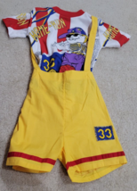 90s Vintage Allura Creations 2 Piece Playsuit Size 5 Made in HONG KONG - £37.09 GBP