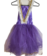 Curtain Call Costumes Dance Tutu Girls Purple White Dance Rafita Satin S... - $19.58