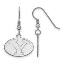 SS Brigham Young University Small Disc Logo Dangle Earrings - $75.00