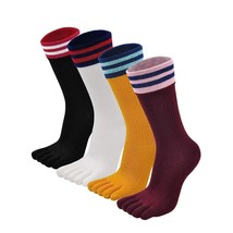 Women&#39;S Toe Sock Woman Ankle Five Finger Sock Cotton Athletic Sports Sox For Gir - £30.12 GBP