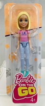 Barbie On The Go~Blond With Pink Hello Shirt ~ Fashion Doll - £14.17 GBP