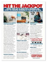 Phonex Telephone Jack Early 90s Tech Vintage 1992 Full-Page Print Magazine Ad - £7.58 GBP