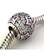 Authentic PANDORA  &quot;Follow The Stars&quot; Midnight Pink Charm 791382PCZ New - $53.50 CAD