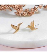 Bronze Swallow Post Earrings 9x11mm - $466.43 MXN