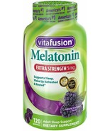 Vitafusion Extra Strength Melatonin Gummy Vitamins Blackberry 5mg 120 Ct ex12/25 - $15.79