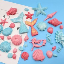 Under the Sea Themed Shell, coral, dolphin Cake Chocolate Silicone Mold Bake DIY - £9.97 GBP+
