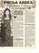 Tiffany Paula Abdul teen magazine pinup clipping stays in touch  - $1.50