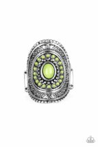 Paparazzi Adventure Venture Green Ring - New - $4.50