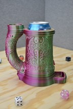 Barbarian crest dice tower mug with built-in can holder-Tabletop RPG/DND... - $25.20