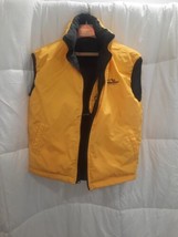 powder river outfitters Reversable Winter Vest Black Yellow With Attache... - $29.65