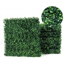 12 Pieces Artificial Boxwood Panels for Wedding Decor Fence Backdrop - £143.21 GBP