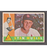 Original 1960 Topps #250 Stan Musial Cardinals HOF EXMT - €70,30 EUR