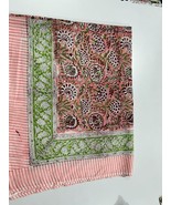 Summer Scarf, Hand Block Printed Cotton Sarong, Beach Wrap Pareo, Long S... - €13,54 EUR