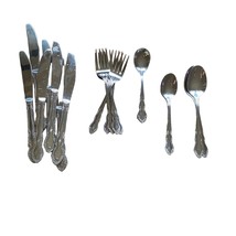Oneida Vintage Stainless Steel 17 piece assorted flatware cutlery set  - $46.43