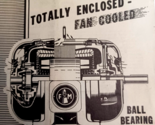 1943 Fairbanks-Morse Enclosed Fan-Cooled AC Motors Instructions No 1210B - $20.74