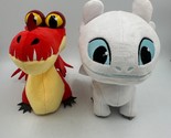How to Train Your Dragon Hidden World Sparkly Lightfury &amp; Hookfang Soft ... - $19.24