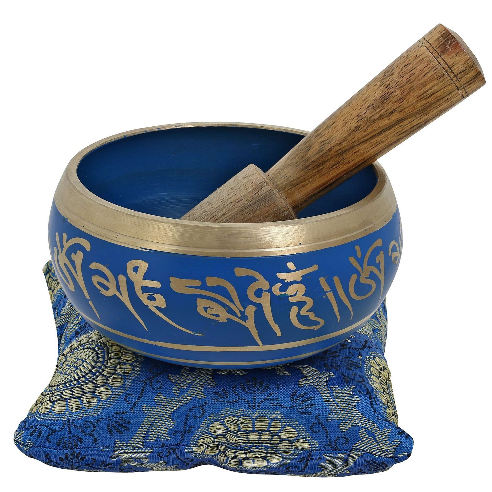 4 Inches Hand Painted Metal Tibetan Buddhist Singing Bowl Musical Instru... - $22.76