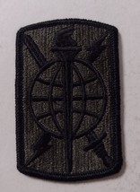 500th MILITARY INTELLIGENCE BRIGADE PATCH SUBDUED COLOR (BLACK ON OLIVE)... - $4.00