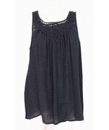 Knox Rose Black Sheer Lace Upper Back Crochet Lace Neckline Sleeveless G... - €14,59 EUR