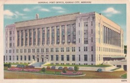 General Post Office Kansas City Missouri MO 1950 to Lamar Postcard B15 - £2.34 GBP