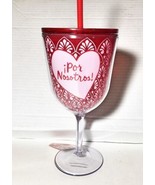 Hallmark Por Nosotros! Wine Chiller Straw Cup Anniversary Valentine’s Day - £22.32 GBP