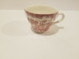 Vintage Churchill ‘The Brook’ red and white tableware Tea Cup - £5.92 GBP