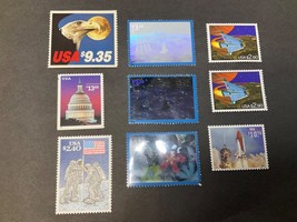 9 U.S. High Denomination Stamps #1909,2419,2543,2544a,3411a,3411b,3648 M... - £61.47 GBP