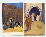 Marrakesh Horsehoe Gate &amp; a Gateway Marrakesh Tuck Oilette Postcards Mor... - $13.86