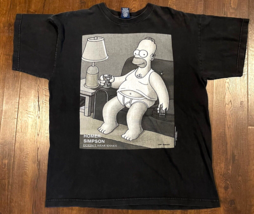 The Simpsons Vintage 1995 Homer Simpson Doesn&#39;t Wear Khakis Men Shirt Large NEW - $44.54