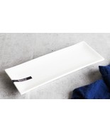 Pack Of 4 Modern White Porcelain Sushi Appetizer Dessert Platter Plates ... - $47.47 CAD