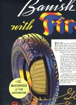 Banish the Fear of Blowouts Firestone 2 Page Magazine Ad 1934 - £14.24 GBP