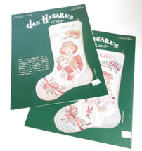 Jan Hagara&#39;s Carol Chris Christmas Stocking Cross Stitch Pattern 84006 84005 - £10.26 GBP