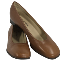 Naturalizer Shoes Leather Pumps 1.25&quot; Heels Brown Flats Womens 7.5 M  No... - £18.41 GBP