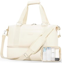 Weekender Bag for Women Travel Duffle Bag with Shoe Compartment Wet Pocket Carry - £44.49 GBP