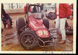 #98 CRASH-SPRINT CAR-AUTO Racing PHOTO-1973 - £11.44 GBP