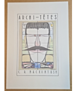 Unframed Lithograph &quot;C.R. Mackintosh&quot; by Louis Hellman - Archi-tetes Ser... - $179.99