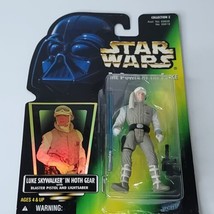Star Wars Luke Skywalker Hoth Gear Power of the Force 3.75 In Green Card... - £14.20 GBP