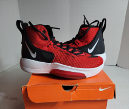 Nike Zoom Rize TB Men&#39;s Basketball Shoes Red White Black BQ5468-800 SIZE 4 - £33.67 GBP