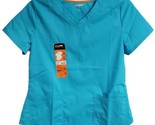 Scrubstar Core Essentials Women&#39;s Medical Nurse Solid Color Scrub Top Si... - £12.68 GBP