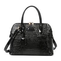 Omen s bag soft leather handbag ladies simple snake pattern shoulder bag large capacity thumb200