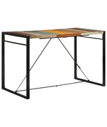  Bar Table Multicolor Reclaimed wood Medium Industrial Bar Table - $612.71 CAD