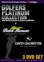 Golfer&#39;s Platinum Collection with Butch Harmon and David Leadbetter - 3 DVD SET  - £28.40 GBP