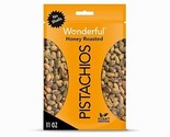 Wonderful Pistachios No Shells, Honey Roasted, 11 Ounce Bag, Protein Snack, - £14.03 GBP