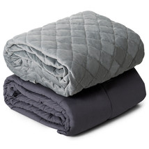 15lbs Weighted Blanket Queen/King Size 100% Cotton w/ Home Soft Crystal Cover - £77.44 GBP