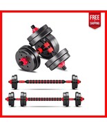 Ergonomic Convertible Dumbbells Set with Easy Storage – 20lbs of Workouts - $79.87 CAD