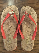 Michael Kors Mk Charm Red Jelly Cork Thong Slide Sandal Size 7 M EUC, $98 - €17,19 EUR